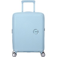 βαλιτσα καμπινας american tourister soundbox spinner exp 55/20 pastel blue