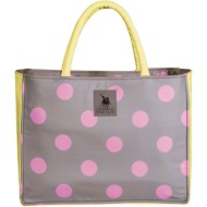 τσαντα θαλασσης greenwich polo club 4069 grey/yellow (46x36cm)