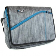 baggie messenger bag grey 15.6'' blue (bge156988)