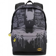 σακιδιο πλατης γυμνασιου karactermania batman multicolored hs backpack gotham 44x30x20cm