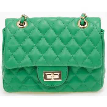 γυναικεία καπιτονέ τσάντα - πράσινο σε προσφορά