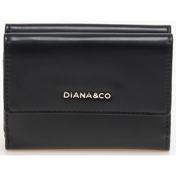 γυναικείο πορτοφόλι με μαγνητικό κούμπωμα - μαύρο σε προσφορά