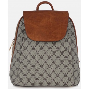 backpack με print τύπου louis vuitton - καφέ σε προσφορά