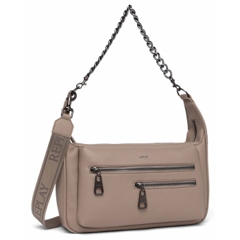 replay τσάντα fw3632.000.a0502b 0217 taupe gray