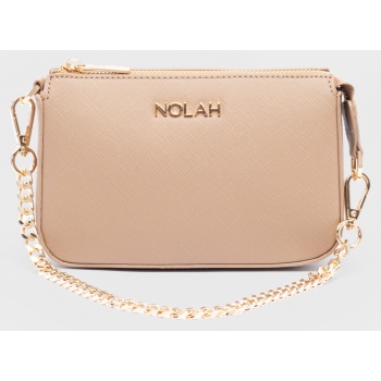 nolah γυναικειa tσαντα ωμου zozephine beige