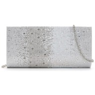 tamaris γυναικειo clutch amalia 33811 830 silver