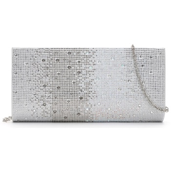 tamaris γυναικειo clutch amalia 33811 830 silver