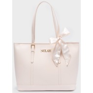 nolah γυναικεια τσαντα ωμου ella ivory light gold