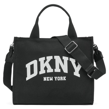 dkny handbag tote hadlee r41aor57 black/silver