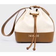 nolah τσαντα ωμου felicity cream brown