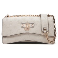 guess γυναικεια τσαντα gerty hwpd952921 off white