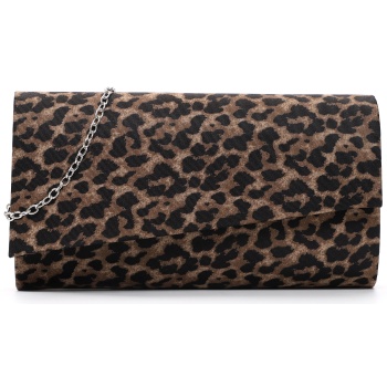 tamaris γυναικειo clutch amalia 320812 102 black/brown