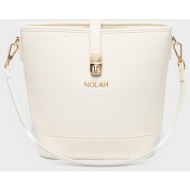 nolah γυναικεια τσαντα evelina ivory light gold