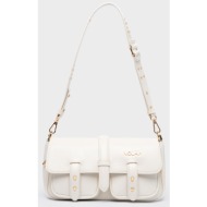 nolah γυναικεια τσαντα stephanie cream light gold