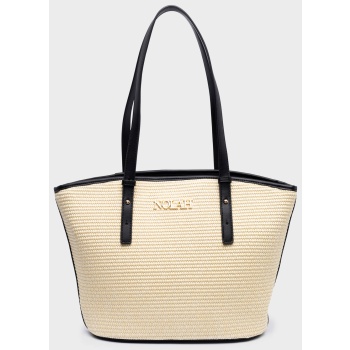nolah γυναικεια τσαντα montpellier cream-black