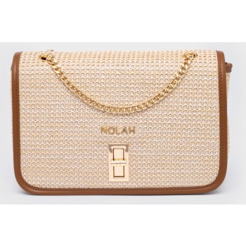 nolah γυναικεια τσαντα lille beige brown