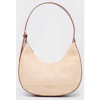 nolah γυναικεια τσαντα nantes beige brown