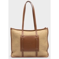 nolah γυναικεια τσαντα layla beige brown