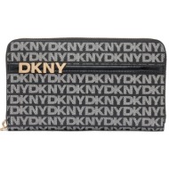 dkny πορτοφολι avril r5215m28 xlb bk logo-bk
