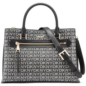 dkny satchels handbag bryant ave r52d5k46 xlb bk logo-bk σε προσφορά