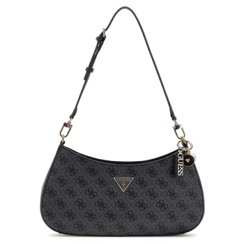 guess γυναικεια τσαντα noelle ii top zip hwbg9672180 coal