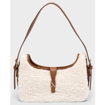 nolah γυναικεια τσαντα sheepy offwhite brown σε προσφορά