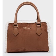 nolah γυναικεια τσαντα autumnleaf brown cream