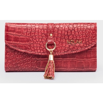 nolah γυναικειο πορτοφολι crocolove red