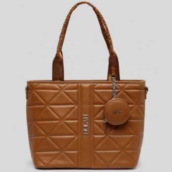 nolah γυναικεια τσαντα ava brown silver
