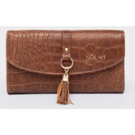 nolah γυναικεια τσαντα crocolove brown