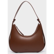 nolah γυναικεια τσαντα elina brown silver