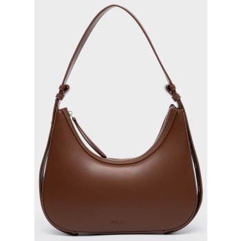 nolah γυναικεια τσαντα elina brown silver σε προσφορά