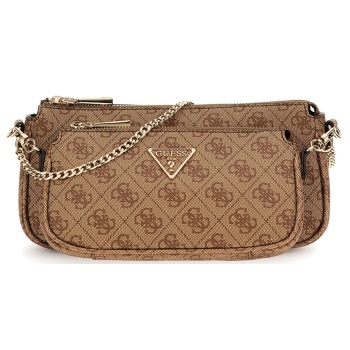guess γυναικεια τσαντα noelle ii dbl hwbg9672710 latte