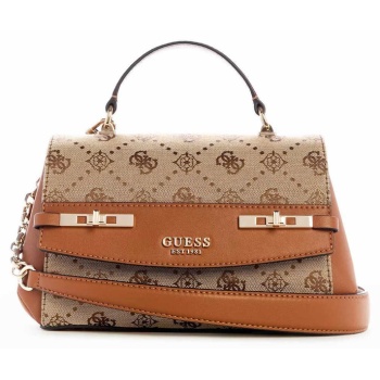 guess melinda logo top handle flap τσαντα γυναικειο