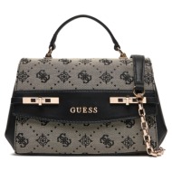 guess melinda logo top handle flap τσαντα γυναικειο hwjp9902200 black logo