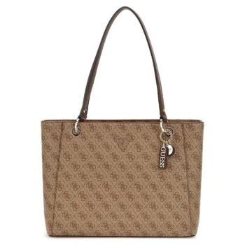 guess noelle ii tote τσαντα γυναικειο hwbg9672250 latte