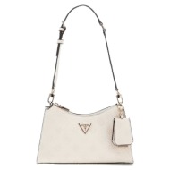 guess cresidia ii top zip shldr bag τσαντα γυναικειο hwpd9888180 off white