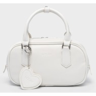 nolah γυναικεια τσαντα lovey white silver