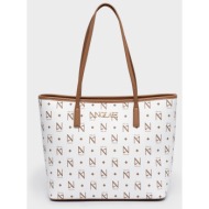 nolah γυναικεια τσαντα ansa white-brown