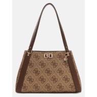 guess karnilla logo gfriend carryall τσαντα γυναικειο hwos9901220 latte logo/brown