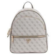 guess manhattan ii large backpack τσαντα γυναικειο hwsg7118330 dark taupe