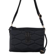 frnc γυναικεια τσαντα water repellent satin ελληνικη 4941w μαυρο