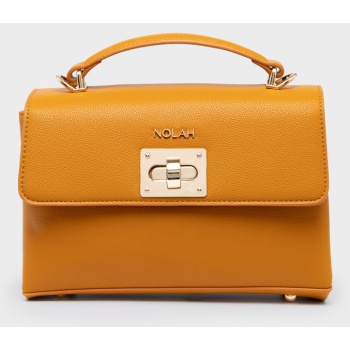 nolah γυναικεια τσαντα alba yellow mustard