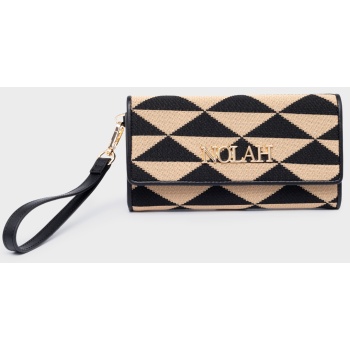 nolah γυναικειο πορτοφολι romvous beige-black