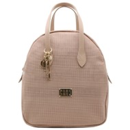 frnc γυναικεια τσαντα water repellent satin ελληνικη 5575 μπεζ