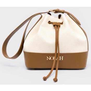 nolah τσαντα ωμου felicity cream brown