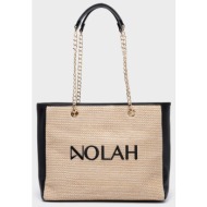 nolah γυναικεια τσαντα venice beige black