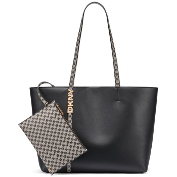 dkny tote handbag avril r62a6g54 bgd blk/gold