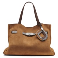 dkny satchels handbag bryar r63dmk43 alm almond