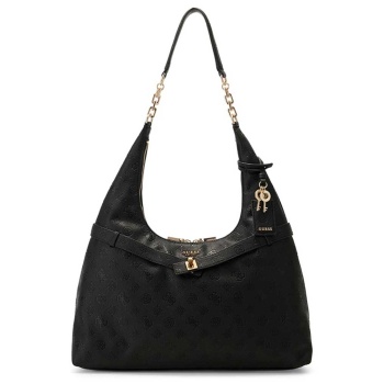 γυναικεία τσάντα ώμου guess hwpd9746010_black logo
